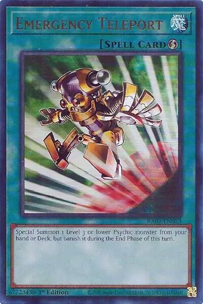 Emergency Teleport (Ultra Rare) [RA02-EN053-UR]