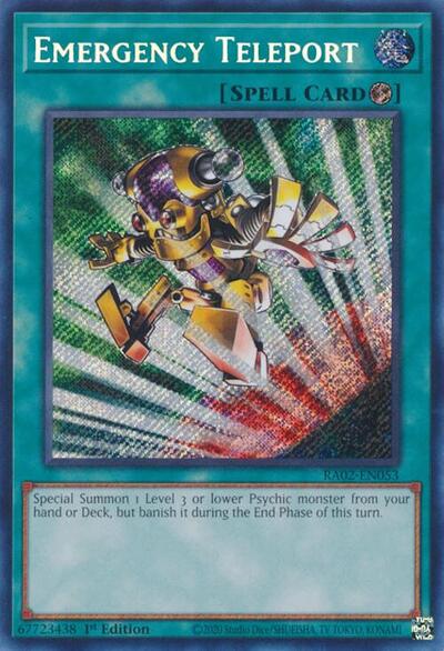Emergency Teleport (Secret Rare) [RA02-EN053-SeR]