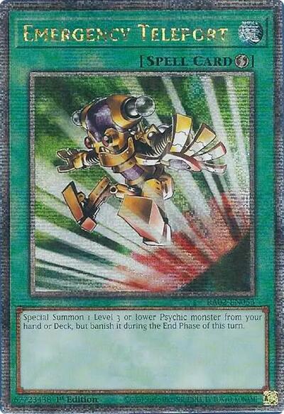 Emergency Teleport (Quarter Century Secret Rare) [RA02-EN053-QCSR]