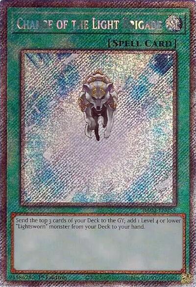 Charge of the Light Brigade (Platinum Secret Rare) [RA02-EN055-PlSR]