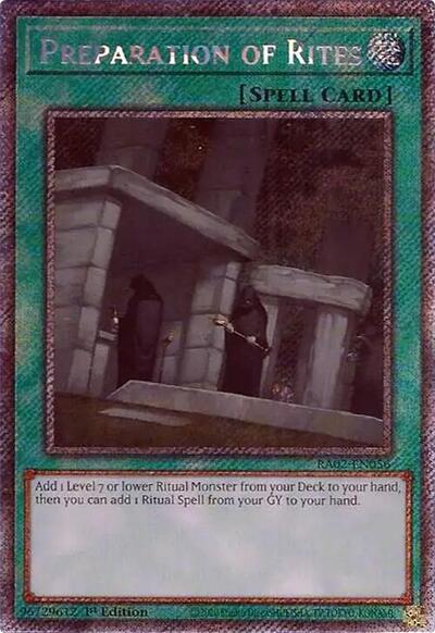 Preparation of Rites (Platinum Secret Rare) [RA02-EN056-PlSR]