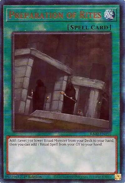Preparation of Rites (Prismatic Ultimate Rare) [RA02-EN056-PUR]
