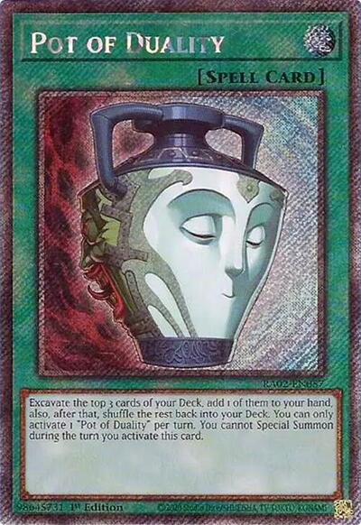 Pot of Duality (Platinum Secret Rare) [RA02-EN057-PlSR]