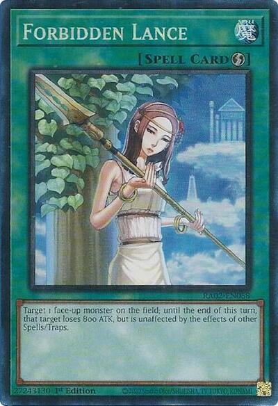 Forbidden Lance (Prismatic Collector's Rare) [RA02-EN058-PCR]