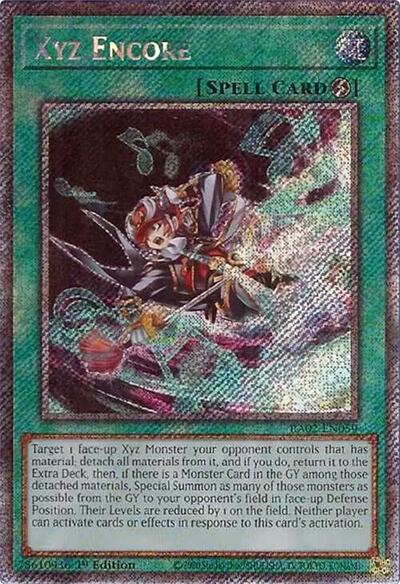 Xyz Encore (Platinum Secret Rare) [RA02-EN059-PlSR]