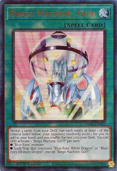 Bingo Machine, Go!!! (Prismatic Ultimate Rare) [RA02-EN062-PUR]