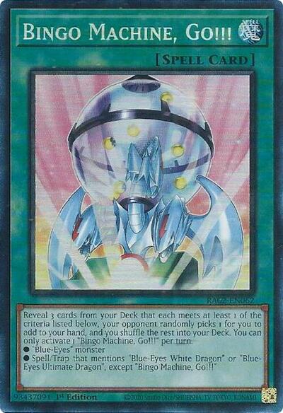 Bingo Machine, Go!!! (Prismatic Collector's Rare) [RA02-EN062-PCR]
