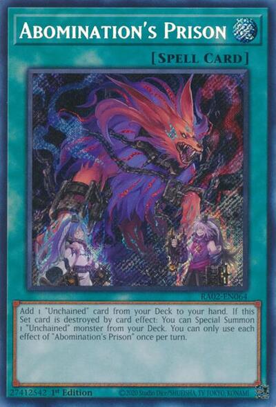 Abomination's Prison (Secret Rare) [RA02-EN064-SeR]