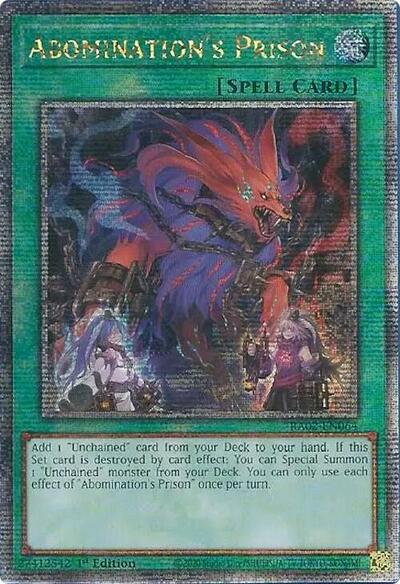 Abomination's Prison (Quarter Century Secret Rare) [RA02-EN064-QCSR]