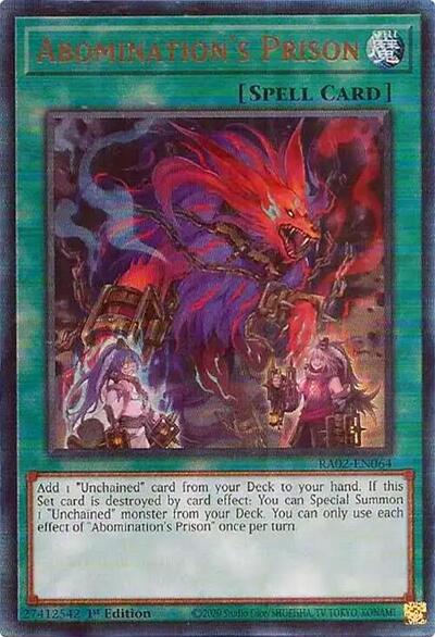 Abomination's Prison (Prismatic Ultimate Rare) [RA02-EN064-PUR]