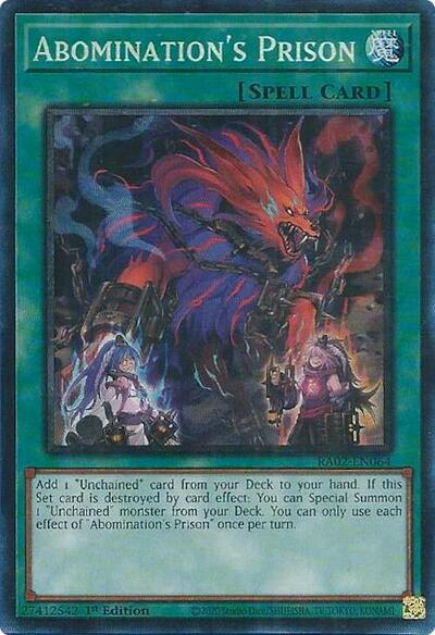 Abomination's Prison (Prismatic Collector's Rare) [RA02-EN064-PCR]