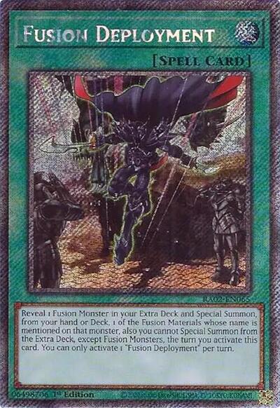 Fusion Deployment (Platinum Secret Rare) [RA02-EN065-PlSR]
