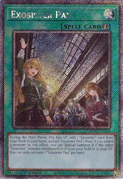 Exosister Pax (Platinum Secret Rare) [RA02-EN066-PlSR]