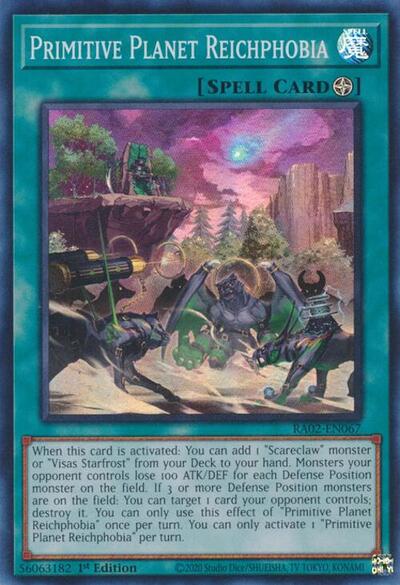 Primitive Planet Reichphobia (Super Rare) [RA02-EN067-SuR]