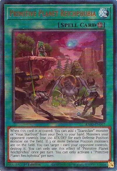 Primitive Planet Reichphobia (Prismatic Ultimate Rare) [RA02-EN067-PUR]