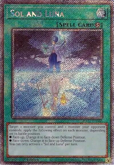 Sol and Luna (Platinum Secret Rare) [RA02-EN068-PlSR]