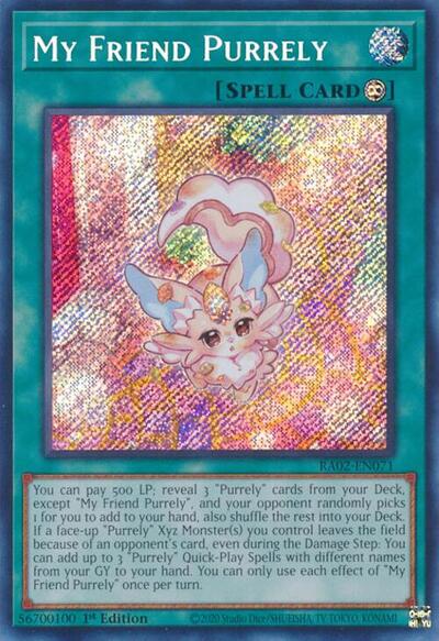 My Friend Purrely (Secret Rare) [RA02-EN071-SeR]