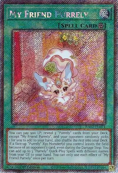 My Friend Purrely (Platinum Secret Rare) [RA02-EN071-PlSR]
