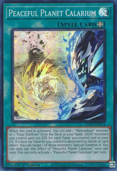 Peaceful Planet Calarium (Super Rare) [RA02-EN074-SuR]