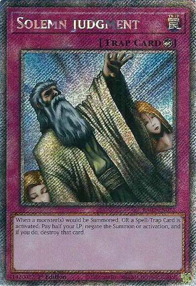 Solemn Judgment (Platinum Secret Rare) [RA02-EN075-PlSR]