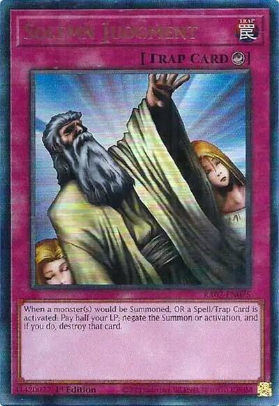 Solemn Judgment (Prismatic Ultimate Rare) [RA02-EN075-PUR]