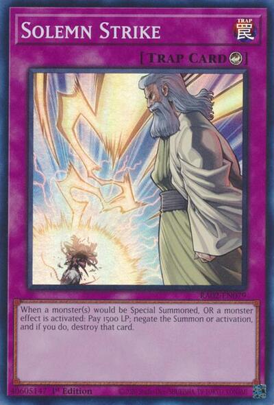 Solemn Strike (Super Rare) [RA02-EN079-SuR]