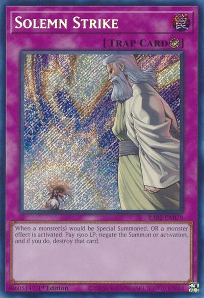 Solemn Strike (Secret Rare) [RA02-EN079-SeR]