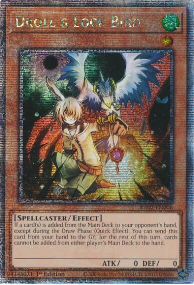 Droll & Lock Bird (Quarter Century Secret Rare) [RA02-EN006-QCSR]