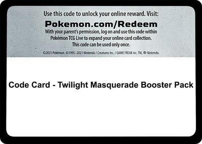 Code Card (SV06: Twilight Masquerade) [TWM-CODE]