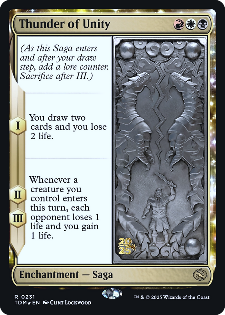 Thunder of Unity - Prerelease Promo [PTDM-231s]
