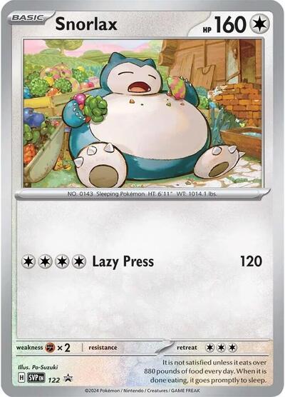 Snorlax - 122 (Promo) [SVP-122-PROMO]