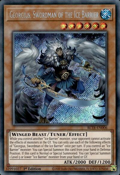 Georgius, Swordman of the Ice Barrier (Secret Rare) [BLTR-EN006-SeR]