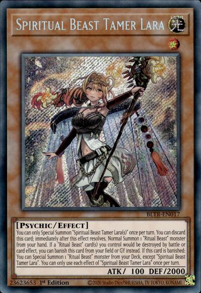 Spiritual Beast Tamer Lara (Secret Rare) [BLTR-EN017-SeR]