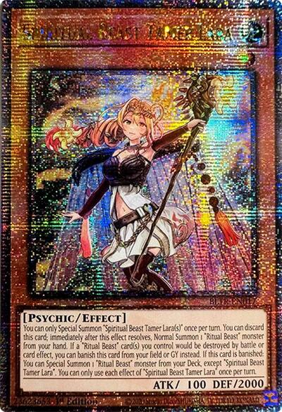 Spiritual Beast Tamer Lara (Quarter Century Secret Rare) [BLTR-EN017-QCSR]