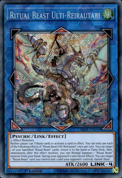 Ritual Beast Ulti-Reirautari (Secret Rare) [BLTR-EN019-SeR]