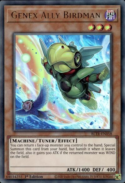 Genex Ally Birdman (Ultra Rare) (Alternate Art) [BLTR-EN058-UR-ALT]