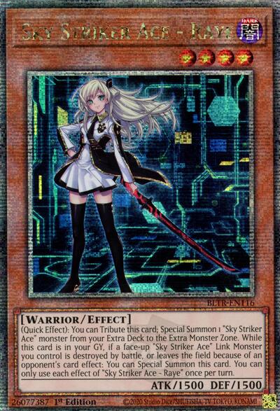 Sky Striker Ace - Raye (Quarter Century Secret Rare) (Alternate Art) [BLTR-EN116-QCSR-ALT]