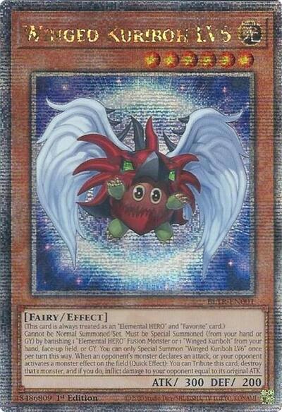 Winged Kuriboh LV6 (Quarter Century Secret Rare) [BLTR-EN001-QCSR]