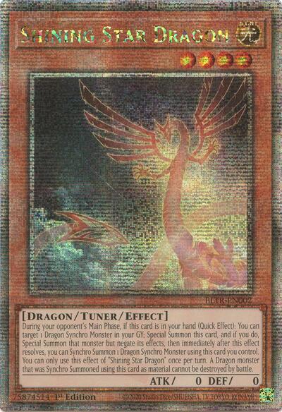 Shining Star Dragon (Quarter Century Secret Rare) [BLTR-EN002-QCSR]