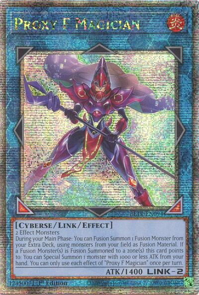 Proxy F Magician (Quarter Century Secret Rare) [BLTR-EN094-QCSR]