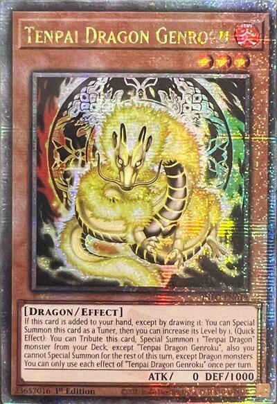 Tenpai Dragon Genroku (Quarter Century Secret Rare) [INFO-EN019-QCSR]