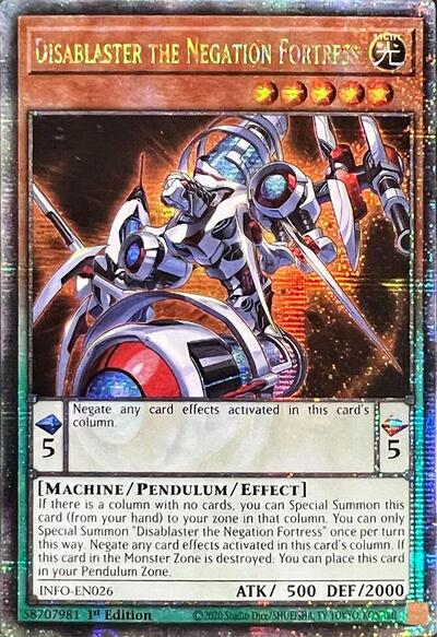 Disablaster the Negation Fortress (Quarter Century Secret Rare) [INFO-EN026-QCSR]
