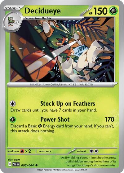 Decidueye - 005/064 (Uncommon) [SFA-005-U]