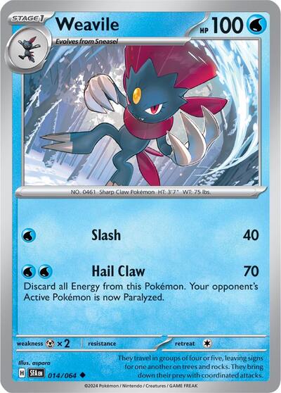 Weavile - 014/064 (Uncommon) [SFA-014-U]