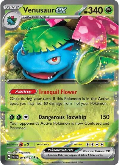 Venusaur ex - 001/142 (Double Rare) [SCR-001-DR]