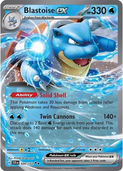 Blastoise ex - 030/142 (Double Rare) [SCR-030-DR]