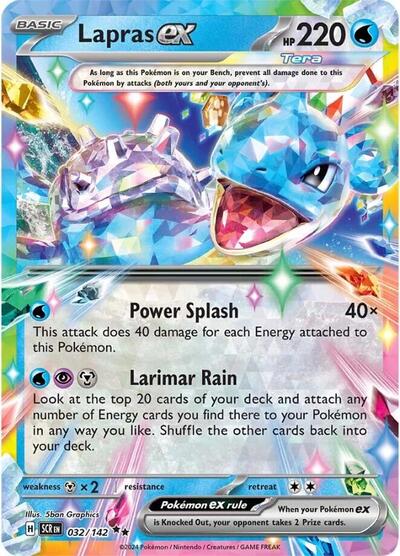 Lapras ex - 032/142 (Double Rare) [SCR-032-DR]