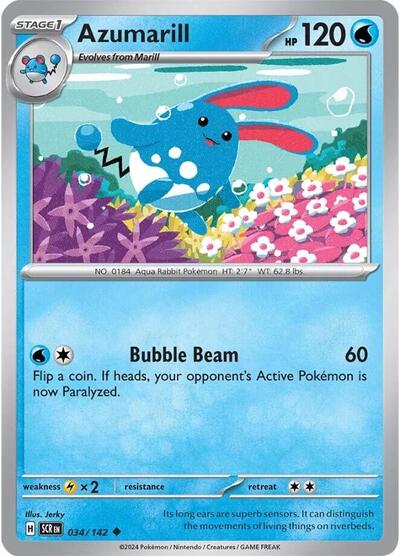 Azumarill - 034/142 (Uncommon) [SCR-034-U]