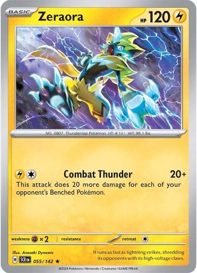 Zeraora - 055/142 (Rare) [SCR-055-R]