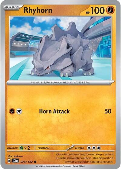 Rhyhorn - 074/142 (Common) [SCR-074-C]